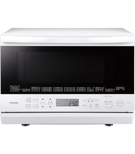 Amazon | TOSHIBA 角皿式スチーム オーブンレンジ 石窯オーブン 23L