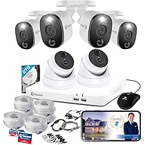 未開封 Swann スワン セキュリティカメラ カメラ4台セット 警告ライト