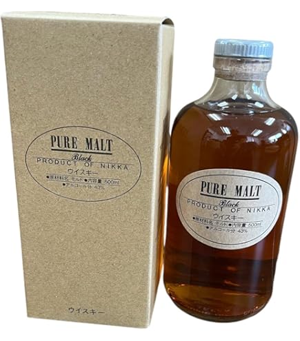 Amazon.co.jp: ニッカ ピュアモルト ブラック＆レッド 500ml 2本 飲み