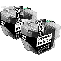 Amazon.co.jp: ブラザー互換 LC412 LC412XL LC412XLBKインク 2黒大容量