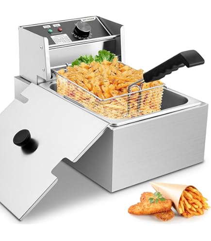 Amazon.co.jp: 業務用電気フライヤー 10L 大容量 ステンレス
