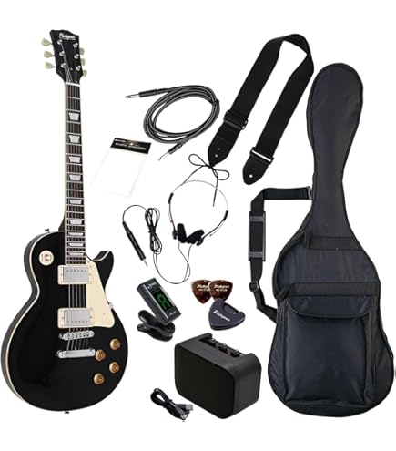 Amazon | Maison メイソン エレキギター レスポールタイプ LP-38C/BK