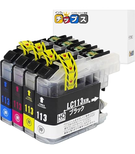 Amazon.co.jp: プリンター 洗浄インク LC113-4PK 【4色セット】(対応