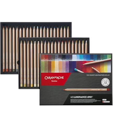 Amazon.co.jp: カランダッシュ ルミナンス 色鉛筆 紙箱 76色セット CdA