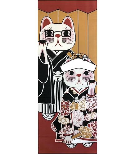 Amazon｜ヤギセイ 手ぬぐい 「招き猫 赤」 福招き猫 捺染てぬぐい