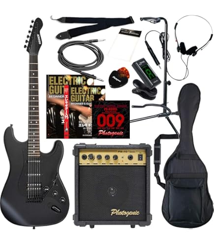 Amazon.co.jp: PhotoGenic エレキギター 初心者入門エントリーセット