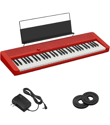 Amazon | カシオ（CASIO）電子キーボード Casiotone CT-S200RD(レッド
