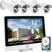 Amazon.co.jp: 【最新500万画素】 防犯カメラ 屋外 POE給電 3K 12型