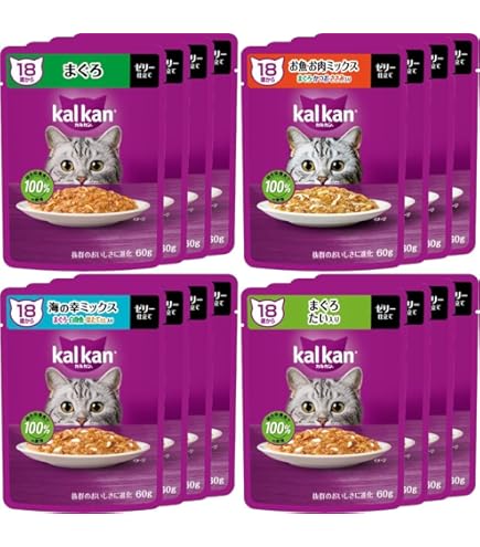 Amazon | カルカン パウチ 18歳から 70g×16袋 まぐろ シニア 高齢期