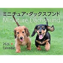 2026年カレンダー ワイド判 ミニチュア・ダックスフンド (誠文堂新光社