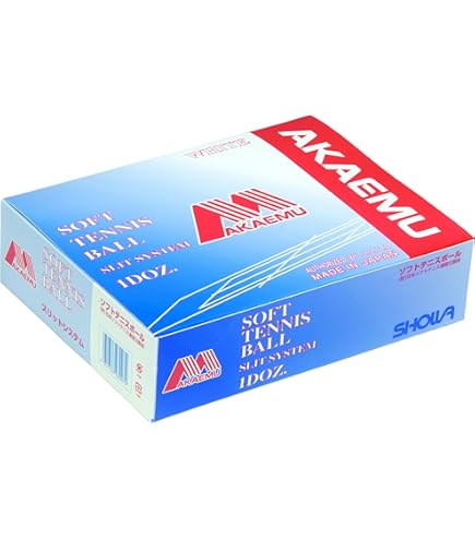 Amazon | アカエム ソフトテニスボール カゴ入り 練習球 10ダース 軟式