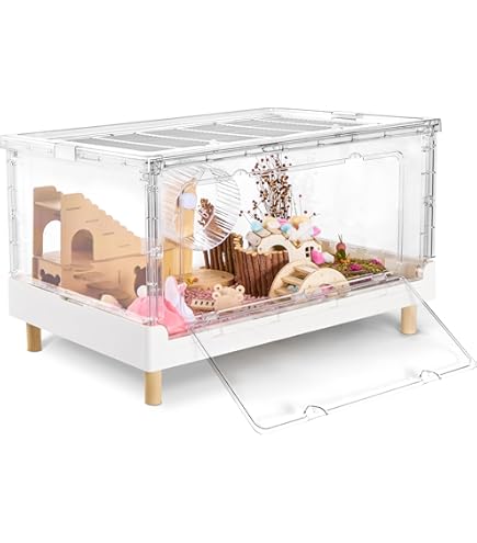 Amazon | ハムスター ケージ W55*D36*H27CM 大きい DIY 大空間 通気