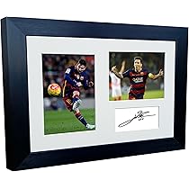 メッシ他バルサ選手5人直筆サイン入りサッカーボール メッシ他バルサ