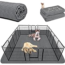 Amazon | FEANDREA ペットサークル 大型犬用 中型犬用 ペットフェンス