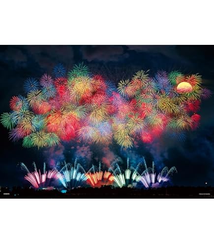 Amazon | ジグソーパズル 山下清 1000ピース 長岡の花火 (50x75cm