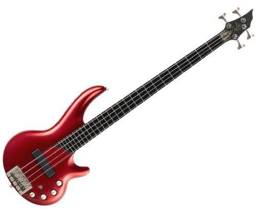 Cort Curbow 4-MR, 4-String Bass Guitar, Metallic Red Finish