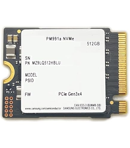 Amazon.com: KIOXIA SSD 512GB M.2 2230 30mm NVMe PCIe 4.0 Gen 4 x 4