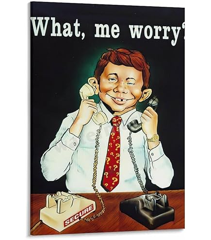 Amazon.com: What, Me Worry Vintage Alfred E. Neuman Poster Art