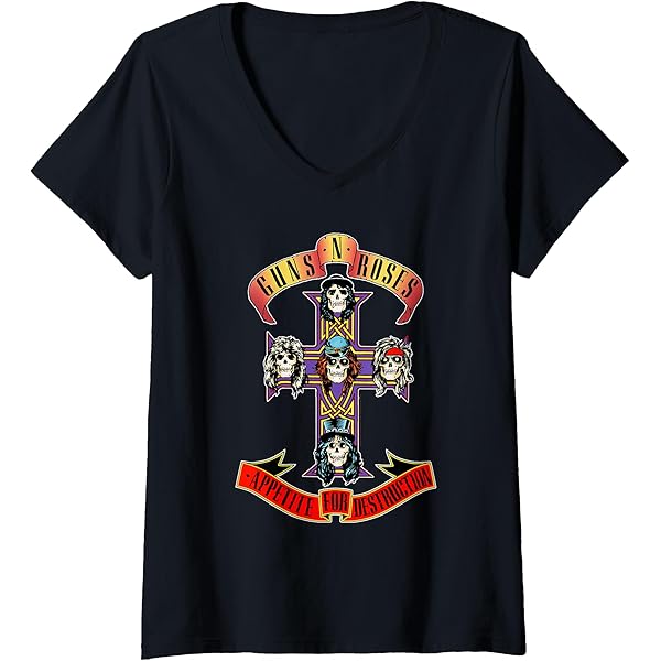 Amazon.com: Guns N' Roses Official Cross T-Shirt : Clothing, Shoes