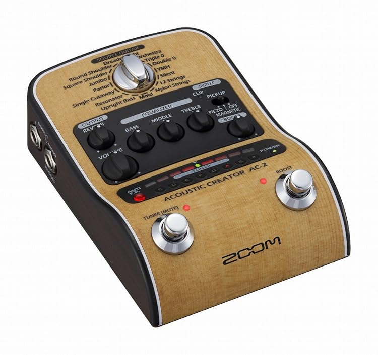 ZOOM AC-2 Acoustic Creator - チューナー／DI機能付きのコンパクトな