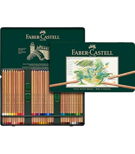 Amazon.com: Polychromous Colored Pencil Set In Metal Tin 60pc
