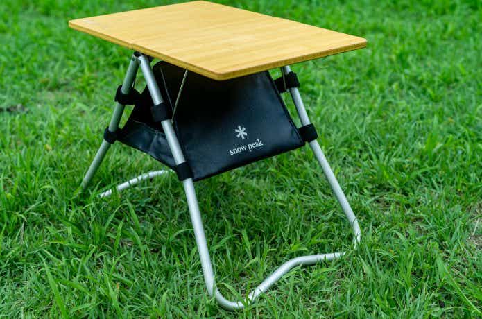 ワンアクションローテーブル竹 ブラック スノーピークワンアクション