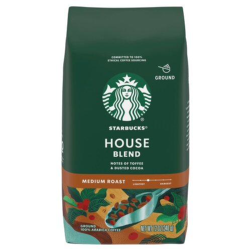 Starbucks House Blend Medium Roast Ground Coffee, 12 oz - Fairway