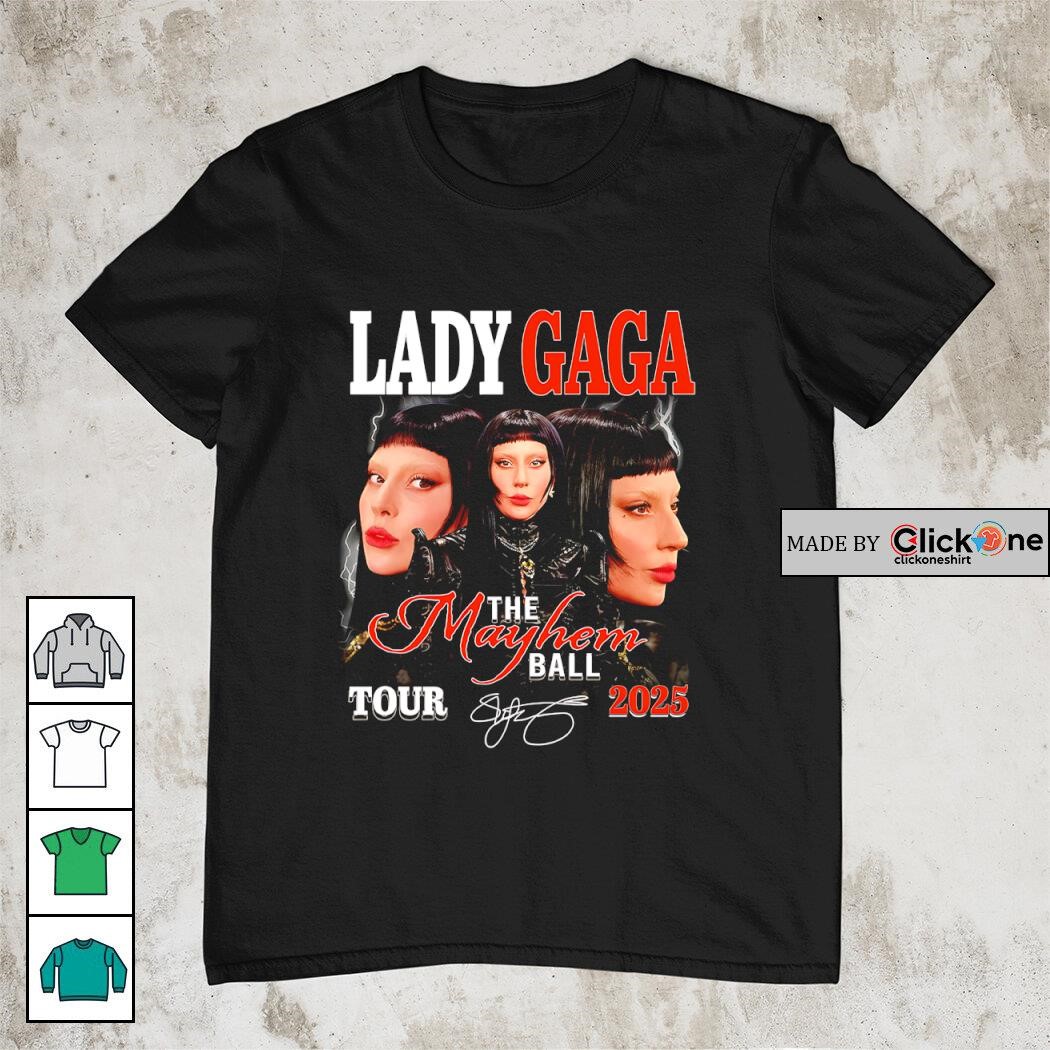 Lady Gaga: The MAYHEM BallTシャツチェスボード Lady Gaga The Mayhem