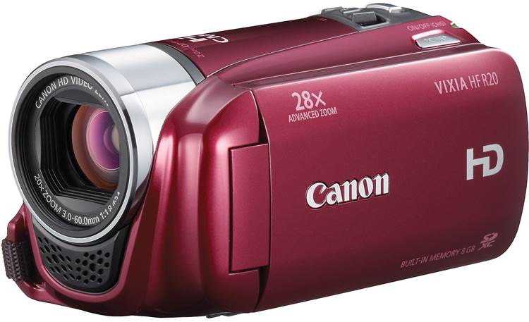 Canon VIXIA HF R20 (Red) High-definition camcorder with 8GB flash