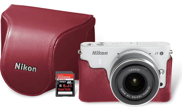 Nikon 1 J1 Gift Pack Includes white Nikon 1 J1 w/10-30mm lens, 8GB