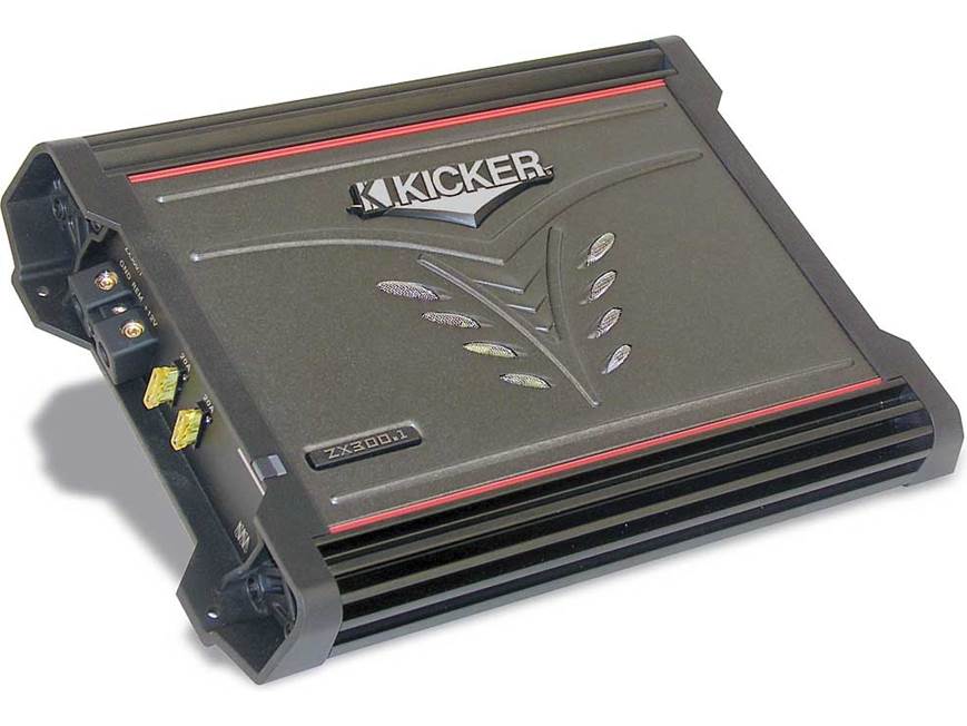 Kicker Bass Package ZX300.1 mono subwoofer amplifier DC122 dual 12