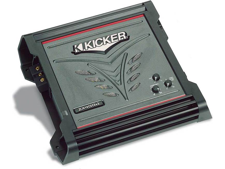 Kicker ZX400.1 Mono subwoofer amplifier 400 watts RMS x 1 at 2