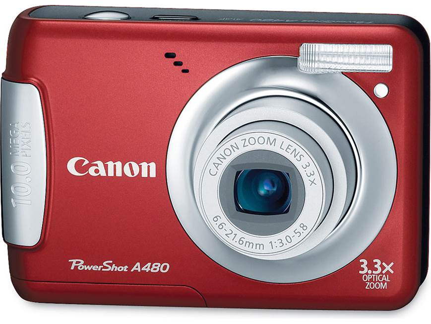 Canon PowerShot A480 (Black) 10-megapixel digital camera with 3.3X