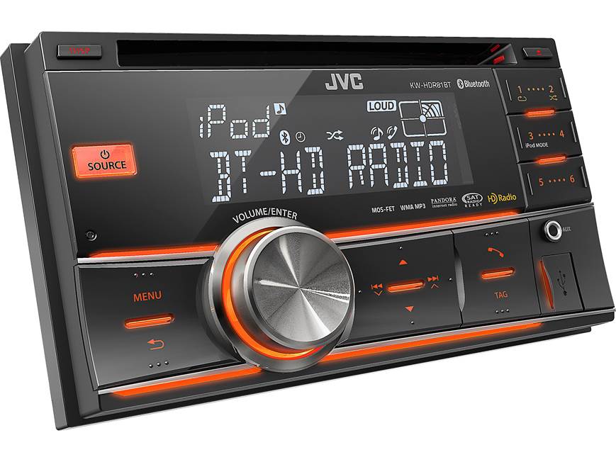 JVC KW-HDR81BT CD receiver at Crutchfield