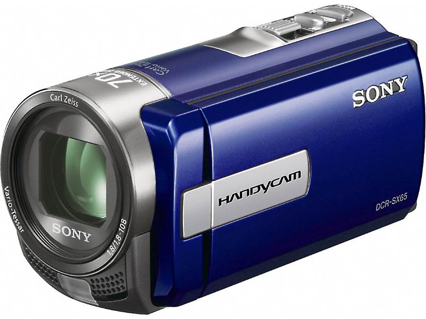Sony Handycam® DCR-SX65 (Blue) Standard-definition camcorder with