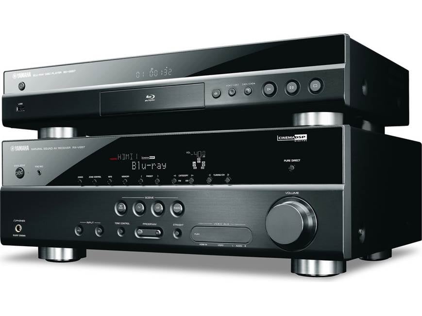 Yamaha RX-V567 Home theater receiver with 3D-ready HDMI switching