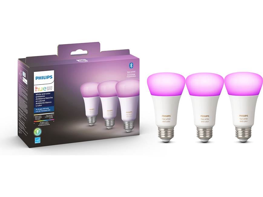Philips Hue White and Color Ambiance A19/E26 Bulb (800 lumens) (3