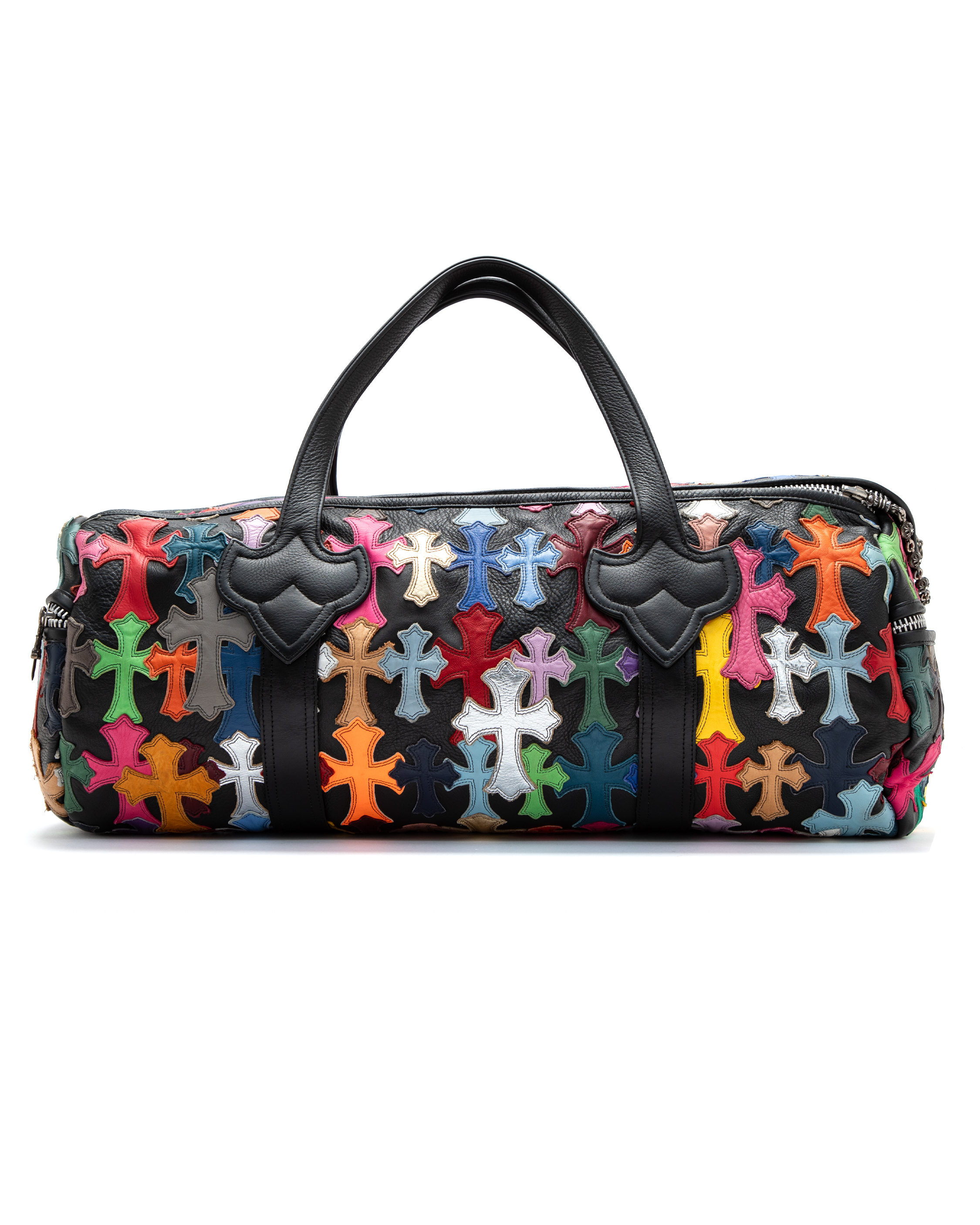 Multicolor Cemetery Cross Patch Duffle Bag | Chrome Hearts