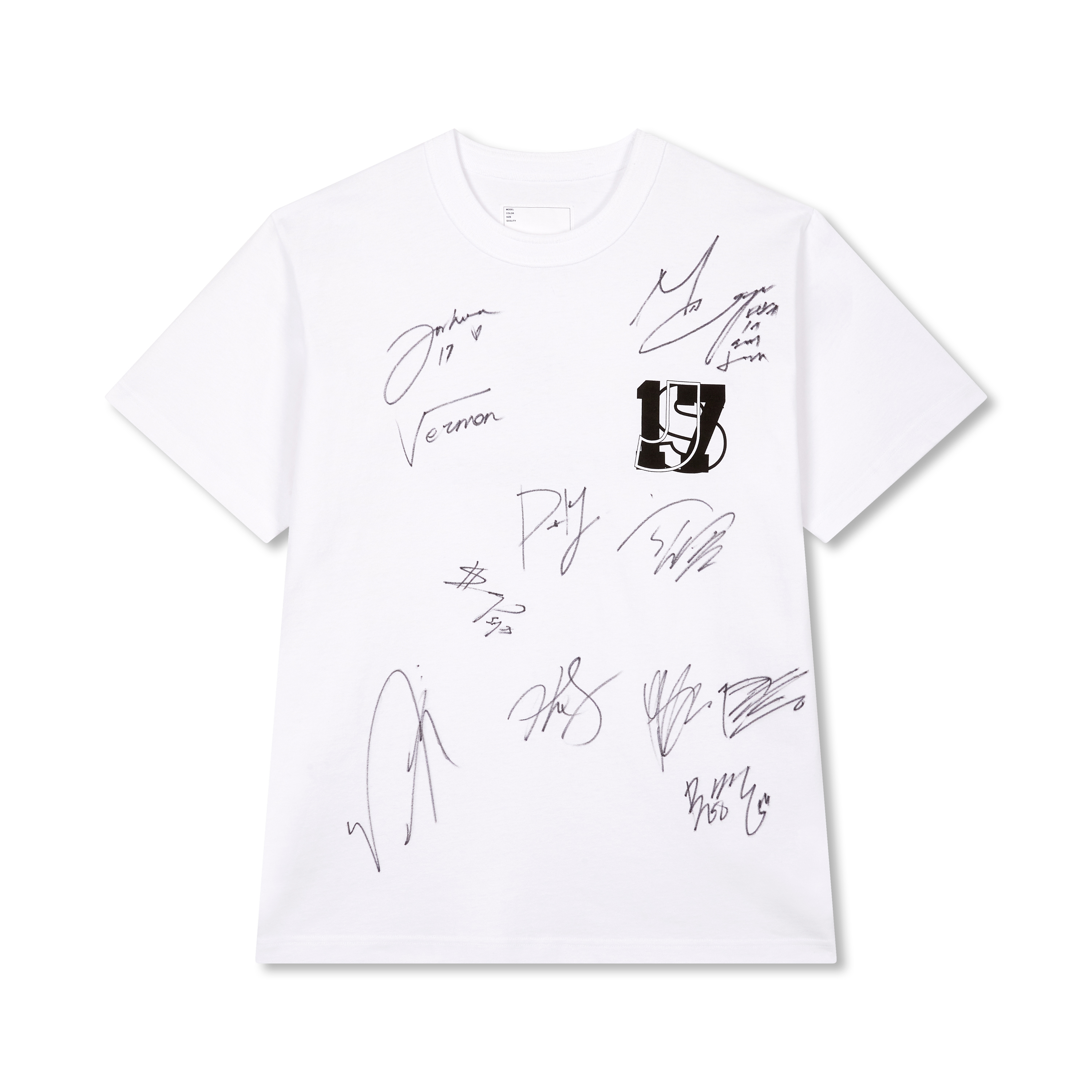 J-17-S T-Shirt signed by SEVENTEEN | sacai x SEVENTEEN | JOOPITER