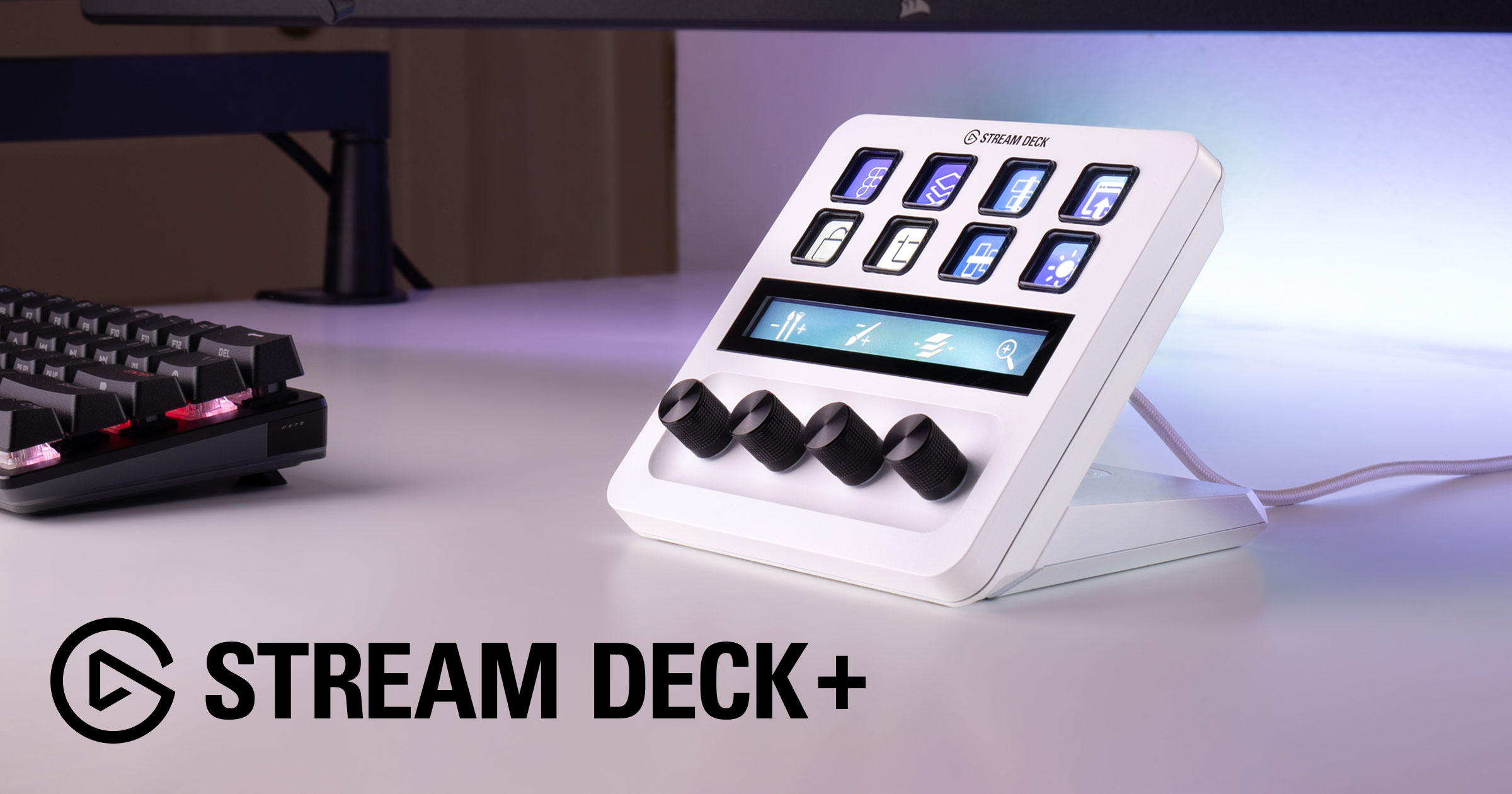STREAM DECK+ ホワイト Stream Deck + ホワイト | Elgato