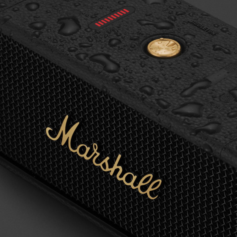 Middleton Black and Brass - Portable speaker | Marshall.com