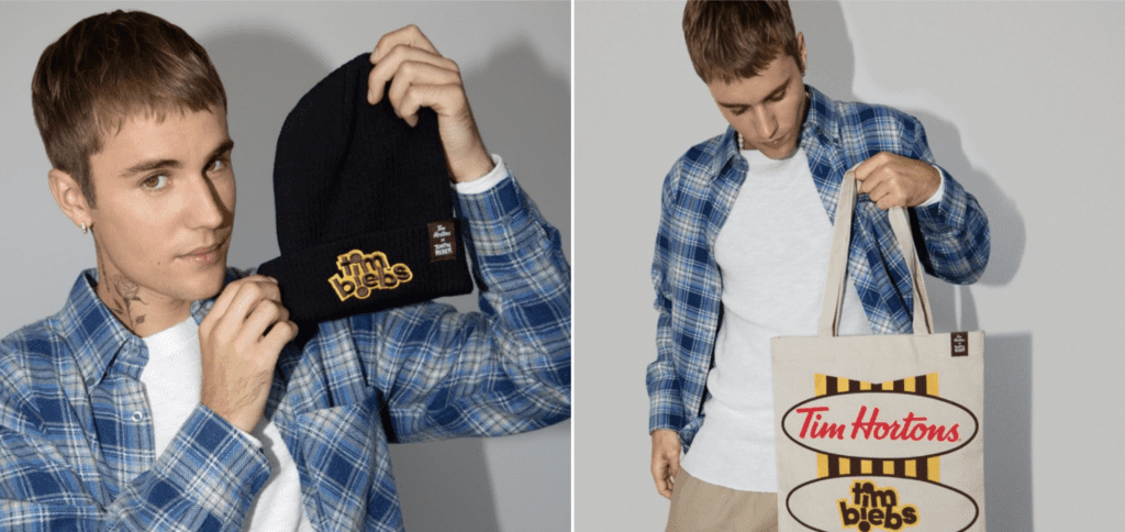 Tim Hortons unveils new Justin Bieber 'Timbiebs' merch line