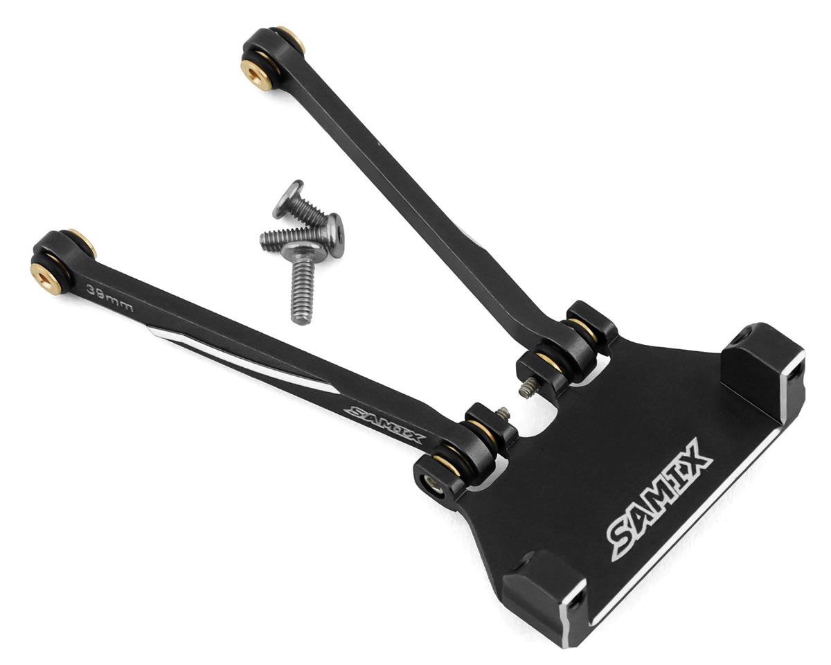 Samix SCX24 Aluminum 4-Link Servo Mount w/39mm Links (Black