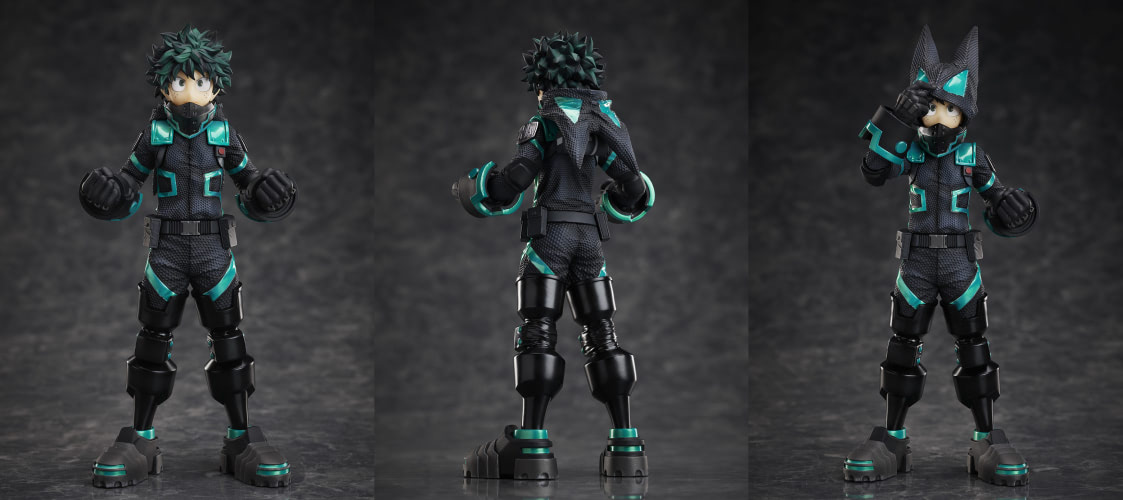 映画『ヒロアカ』ステルススーツ姿のデクたちが限定フィギュアで登場