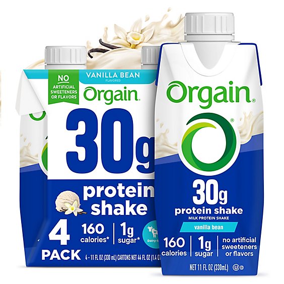 Orgain 30g Protein Vanilla Rtd - 4 CT - randalls