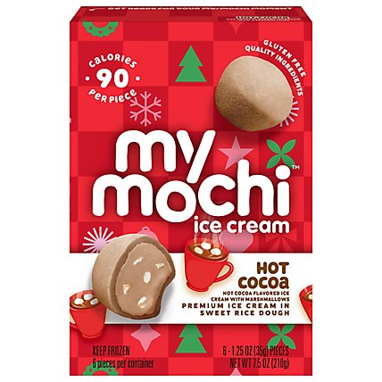 My Mochi Hot Cocoa Ice Cream Balls, Each Box Includes 6-1.25 Fz