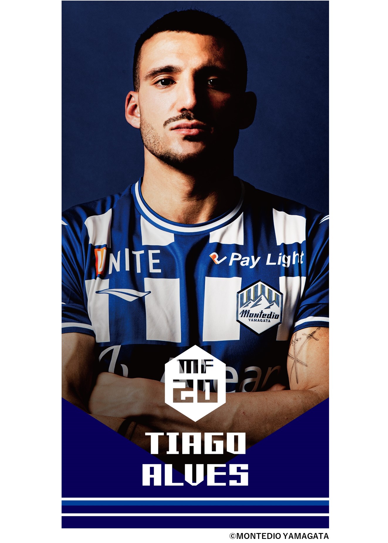 2020 Jリーグ モンテディオ山形 半田陸 直筆サインカード RC 2020 J