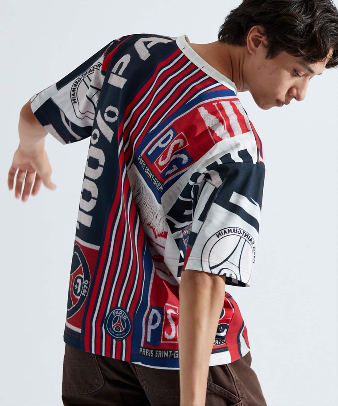 PSG / パリ・サン＝ジェルマン】 JP Vintage Scarf Printed T-shirt（T