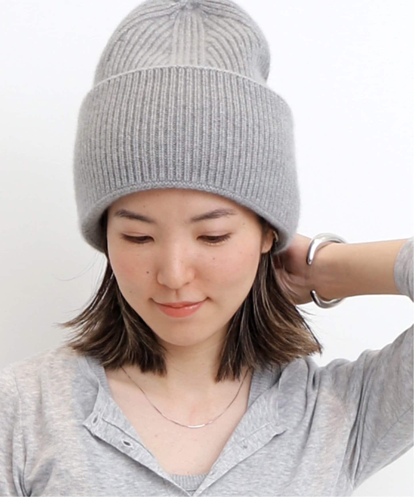 新品L'Appartement 【LANEUS/ラネウス】 BEANIE グレー 【公式通販】