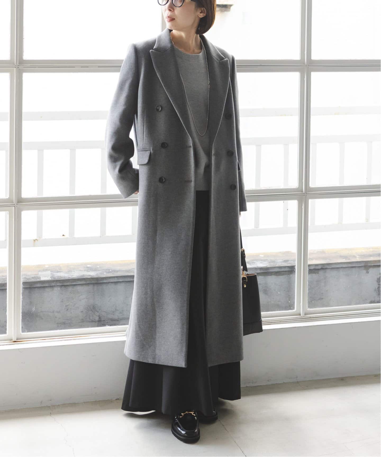 ENFOLD エンフォルド】チェスターコート グレー サイズ36